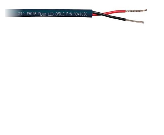 PAIGE PLUS 18AWG 2/C PLTC/CM/CL3 BLACK JACKET UV RESISTANT (250')